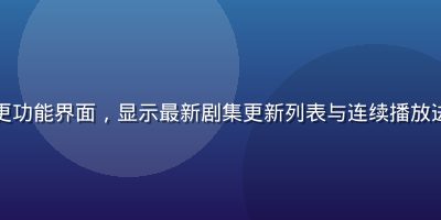 四虎影院电视剧追更功能界面，显示最新剧集更新列表与连续播放进度条，科技蓝配色